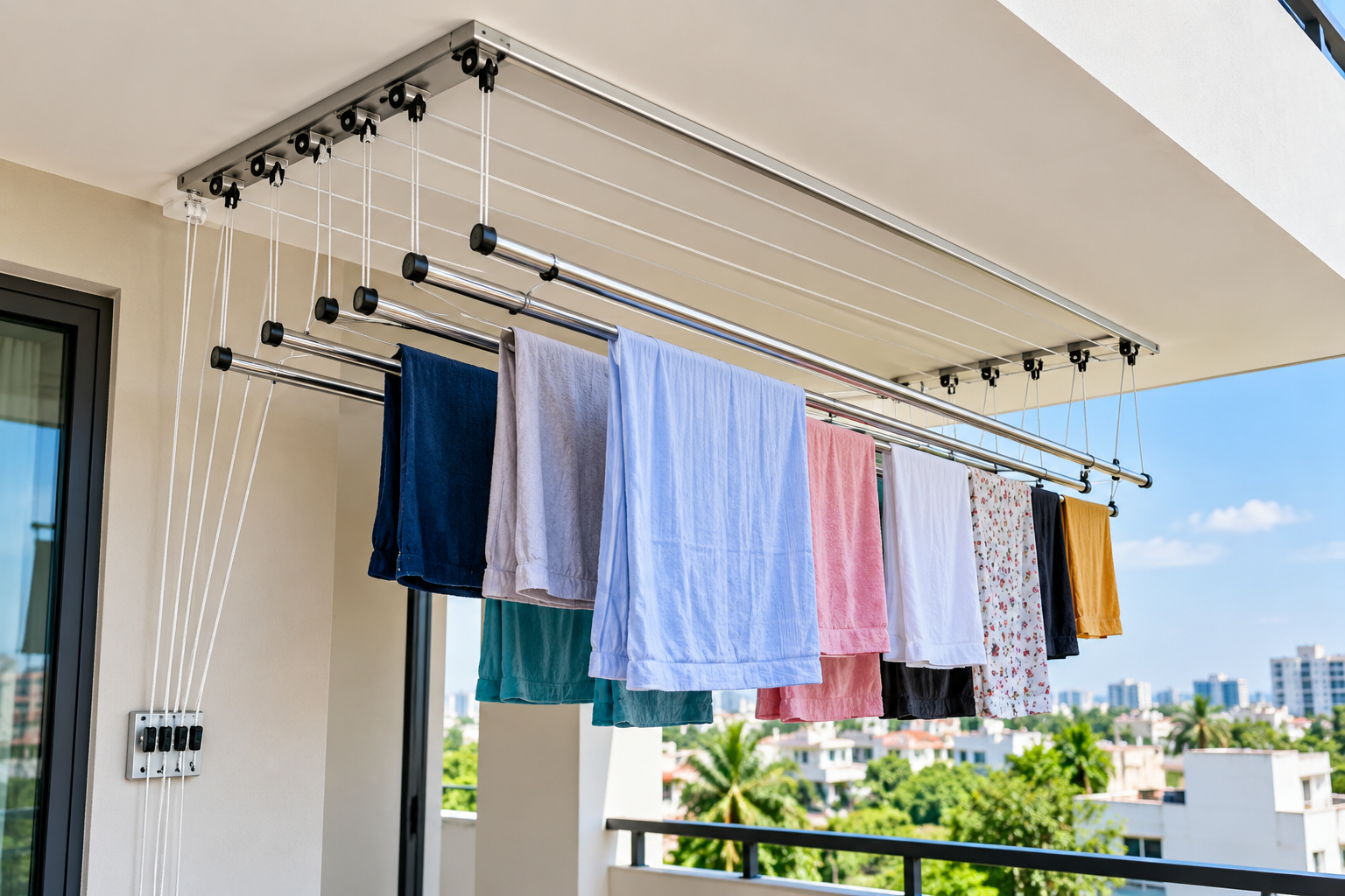 Ceiling cloth hanger example